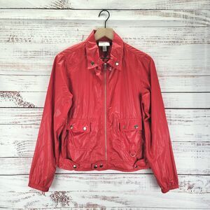 Proenza Schouler for Target Womens Sz S Red Bomber Style Windbreaker Thin Jacket